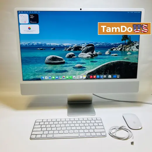 iMac (24-inch, 2024) Apple M4 Chip, 8-Core GPU, 16GB, 256GB SSD, Silver at TamDoUS Taylorsville