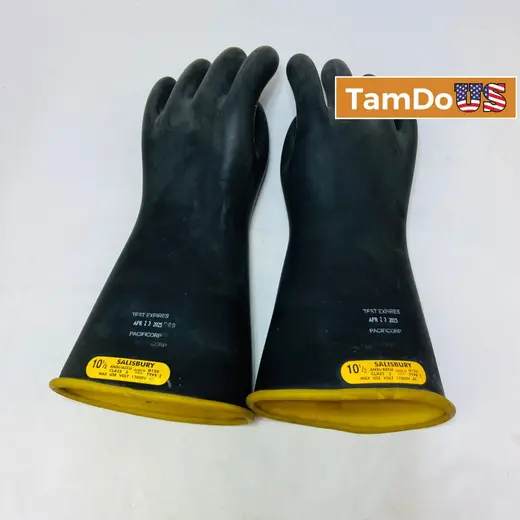 Salisbury Class 2 Electrical Rubber Gloves 10.5" 17kV ANSI ASTM Type I at TamDoUS Taylorsville