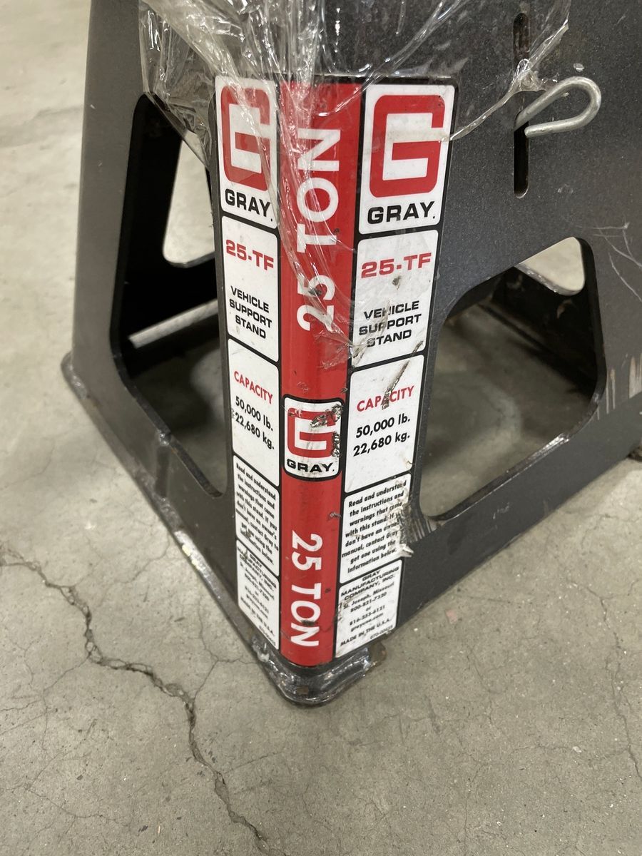 Gray 25 Ton Vehicle Support Jack Stand (12-20") - Photo 6
