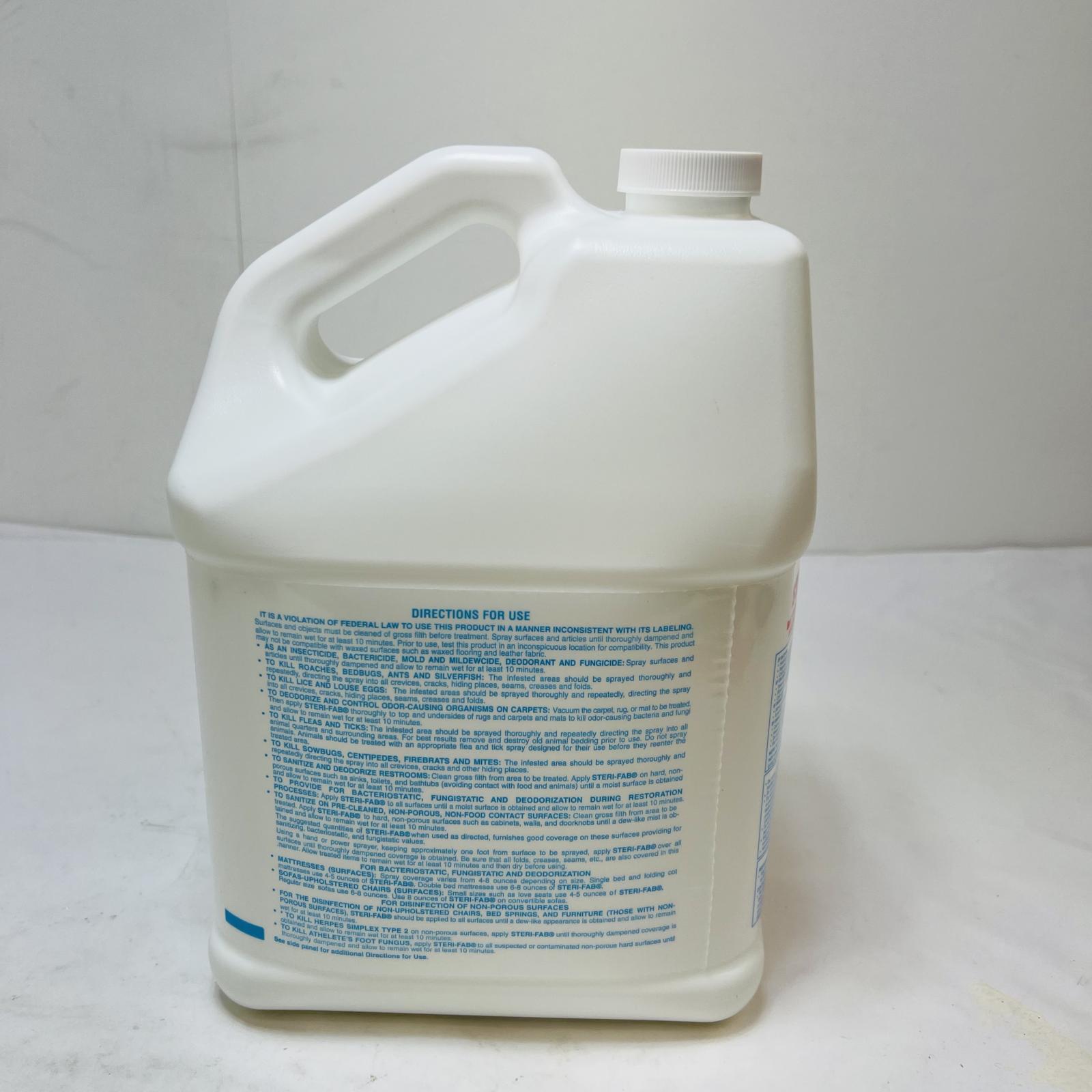 Lot of 6 Steri-Fab Professional Disinfectant & Insecticide 1 Gallon - Photo 3
