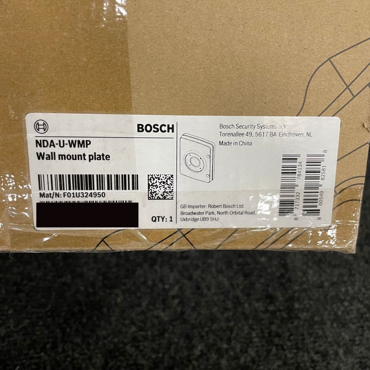 Bosch NDA-U-WMP Wall Mount Plate F01U324950 Security Camera Mount - Photo 12