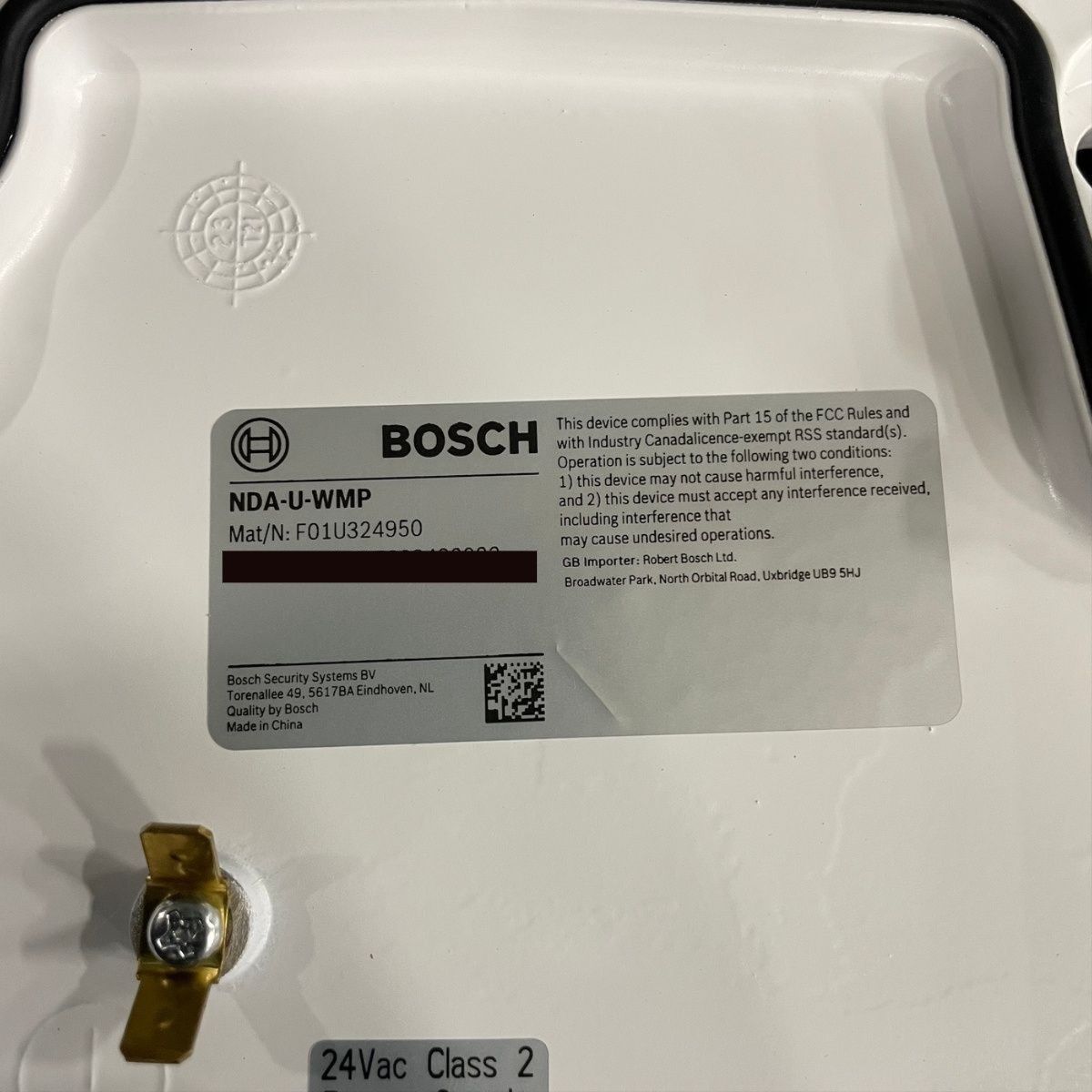 Bosch NDA-U-WMP Wall Mount Plate F01U324950 Security Camera Mount - Photo 7