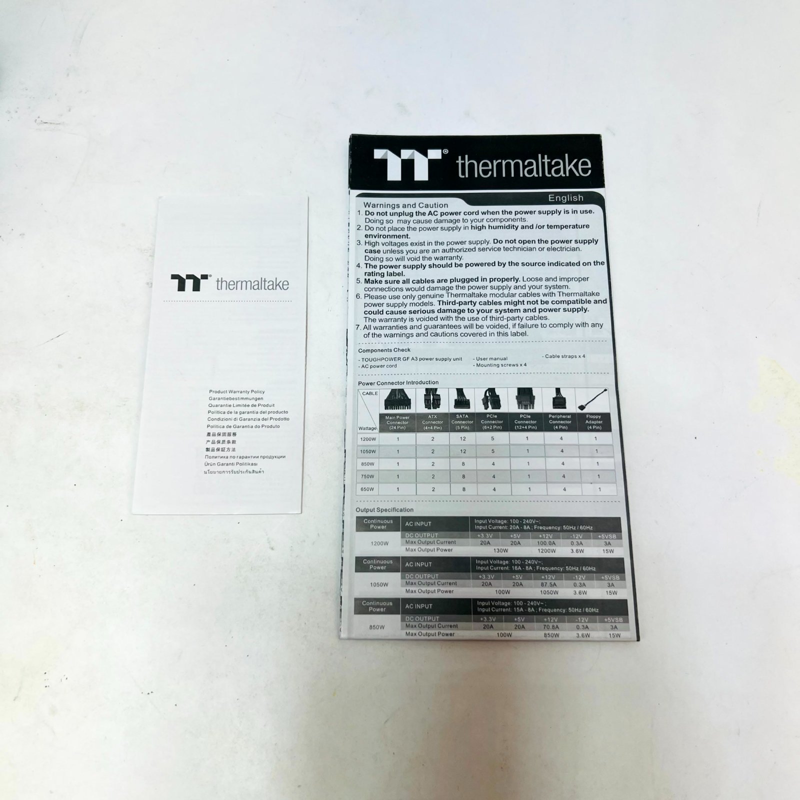 Thermaltake Toughpower GF A3 1200W 80+ Gold Fully Modular PSU - Photo 3