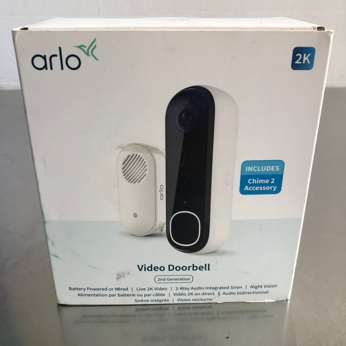 Arlo 2K Video Doorbell 2nd Gen, Battery/Wired, Chime 2 Included, White - Photo 7