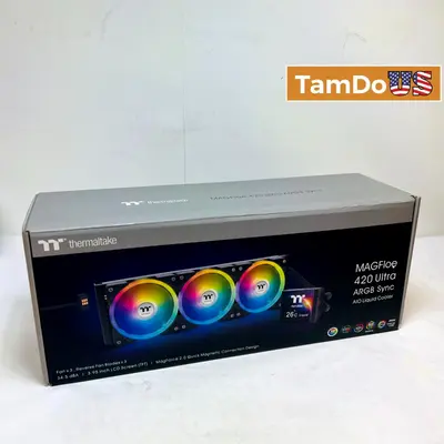 Thermaltake MAGFloe 420 Ultra ARGB Sync 420mm AIO Liquid CPU Cooler at Computer Components & Parts in excellent condition