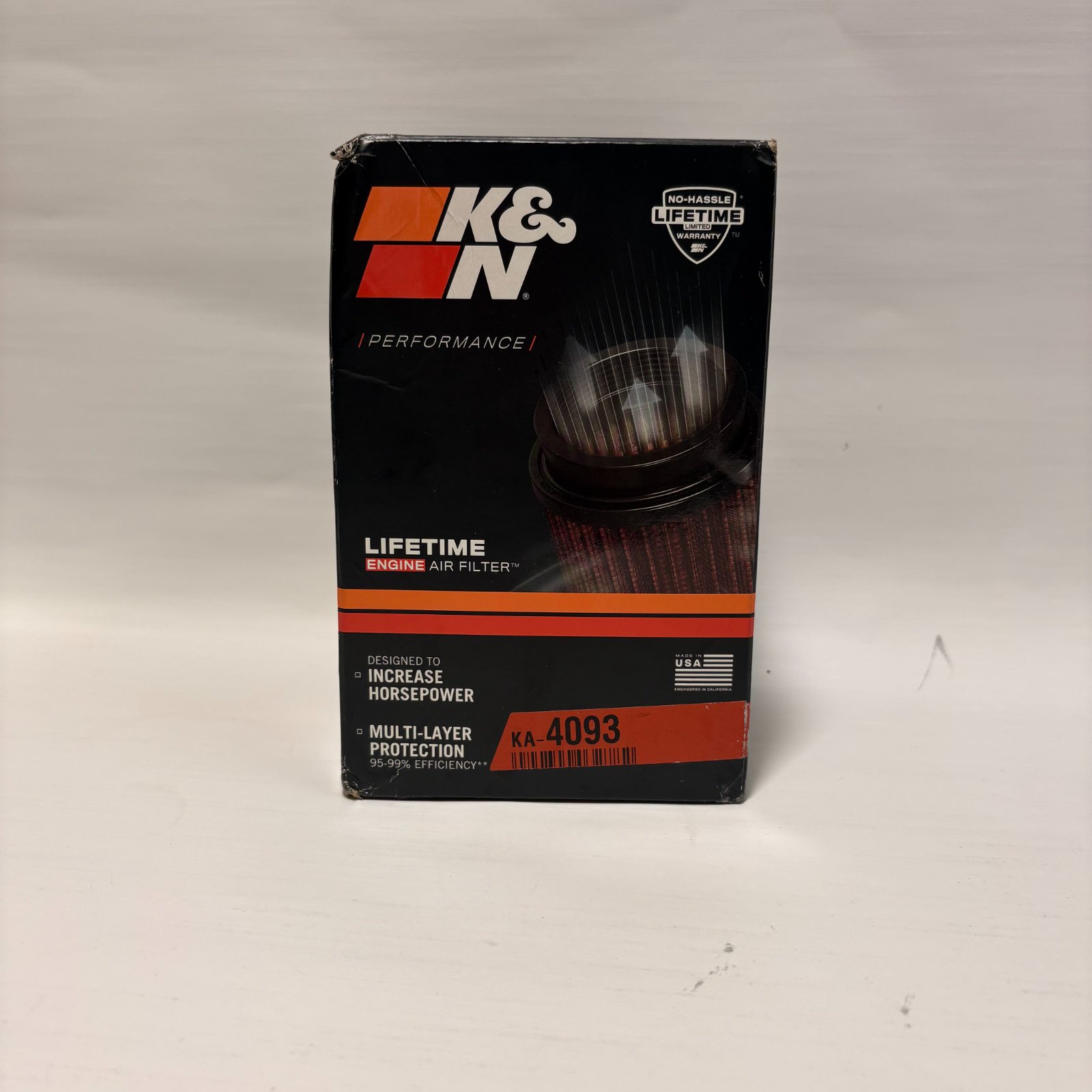 K&N KA-4093 Replacement Engine Air Filter High Flow Lifetime - Photo 5