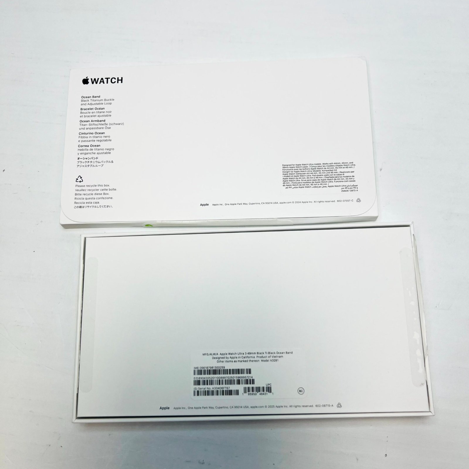 Apple Watch Ultra 3 (GPS+Cellular) 49mm Titanium Case with Black Ocean Band - Photo 7