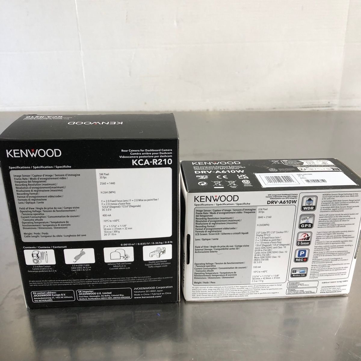 Kenwood DRV-A610W 4K GPS Dash Cam w/ KCA-R210 Rear Camera, Wi-Fi, 64GB - Photo 2