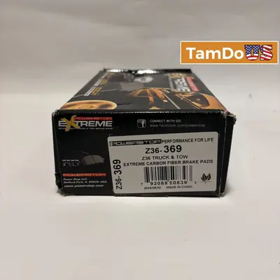 Power Stop Z36 Truck & Tow Extreme Carbon Fiber Pads at Car & Truck Parts & Accessories in new_open_box condition