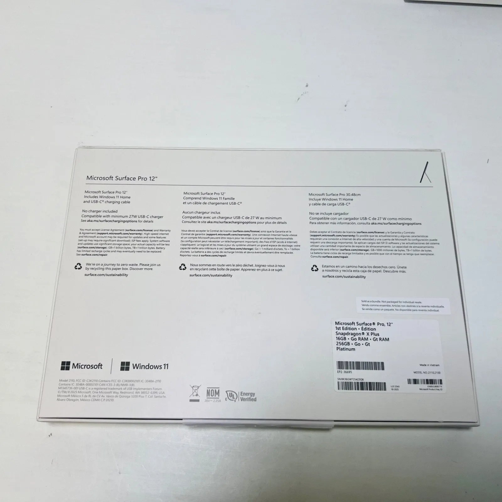 Microsoft Surface Pro Copilot+PC 12", Snapdragon X Plus, 16GB, 256GB + Keyboard - Photo 5