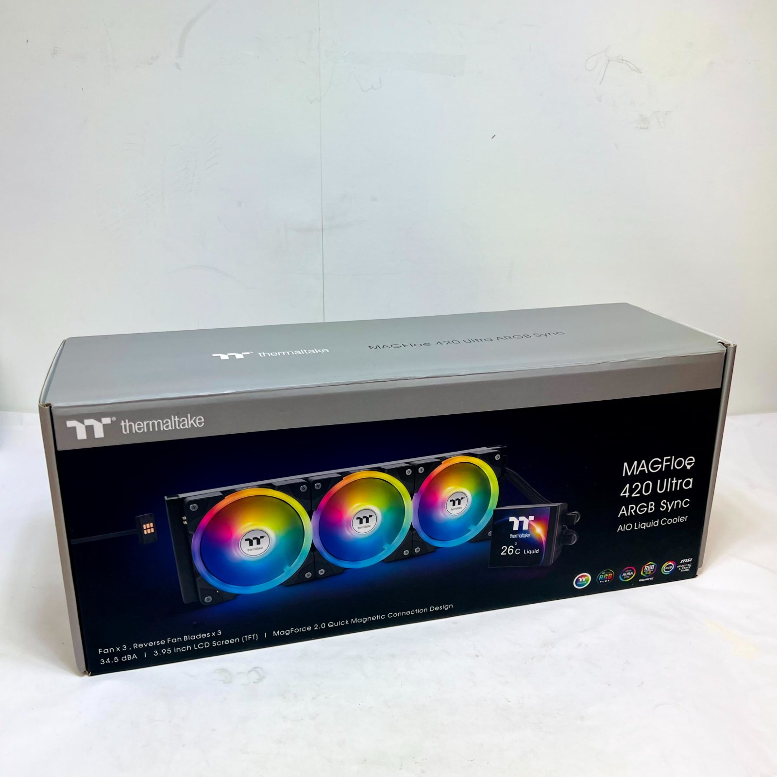 Thermaltake MAGFloe 420 Ultra ARGB Sync 420mm AIO Liquid CPU Cooler - Photo 6