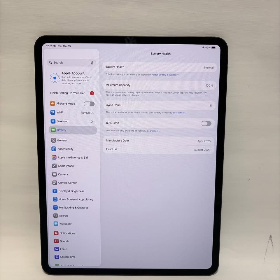 Apple iPad Pro 13-inch (M4) WiFi-Only | 256GB | Midnight | Model MVX23LL/A - Photo 8