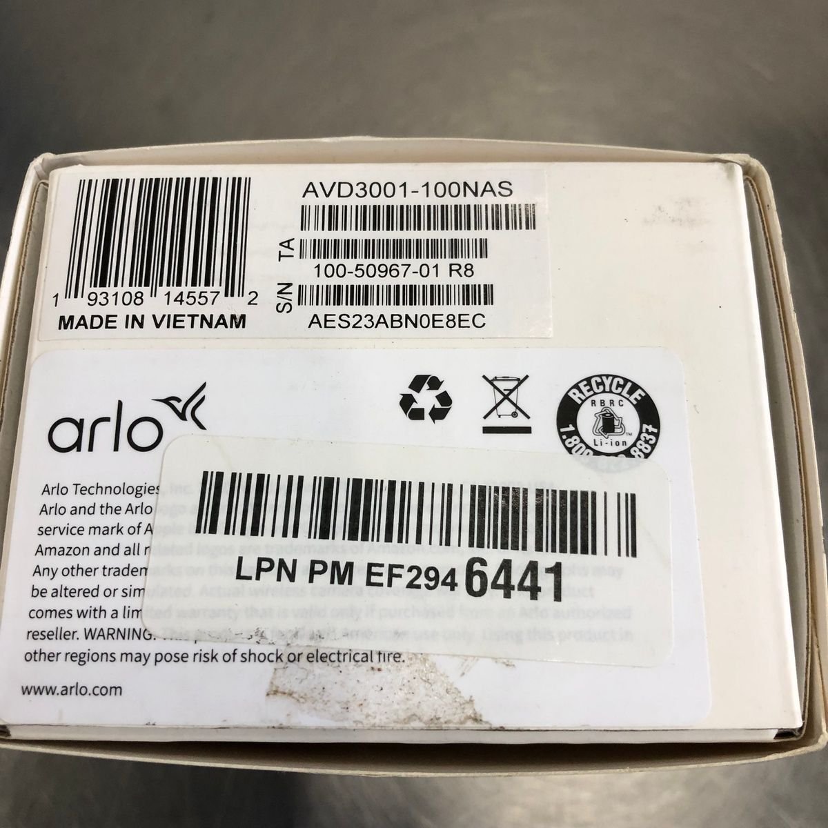 Arlo 2K Video Doorbell 2nd Gen, Battery/Wired, 2-Way Audio, White - Photo 3