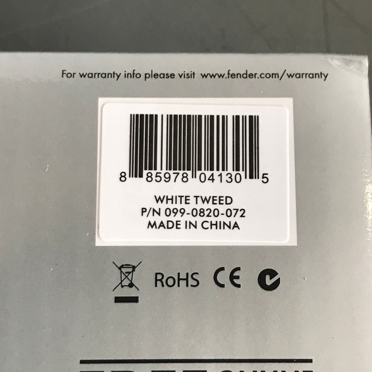 Fender Professional Series Tweed Instrument Cable, 25ft (7.5M), White Tweed - Photo 2