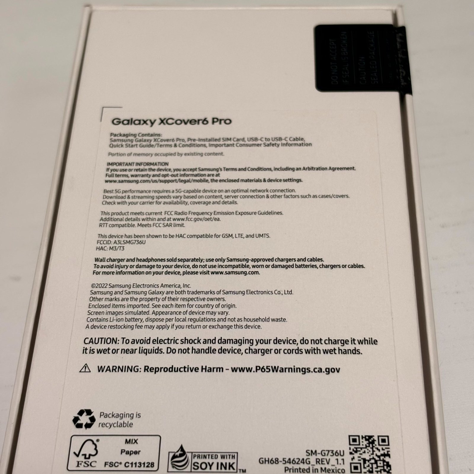 Samsung Galaxy Xcover6 Pro (SM-G736U) 128GB | Unlocked | Black - Photo 4