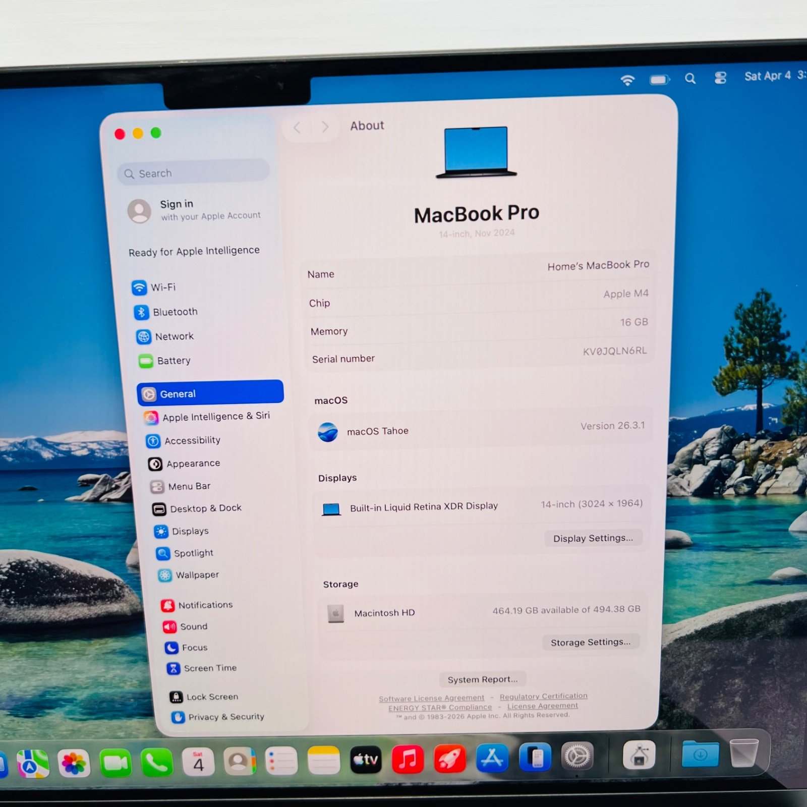 MacBook Pro (14-inch, Nov 2024, Apple M4) 10-Core GPU, 16GB, 512GB SSD, Midnight - Photo 7