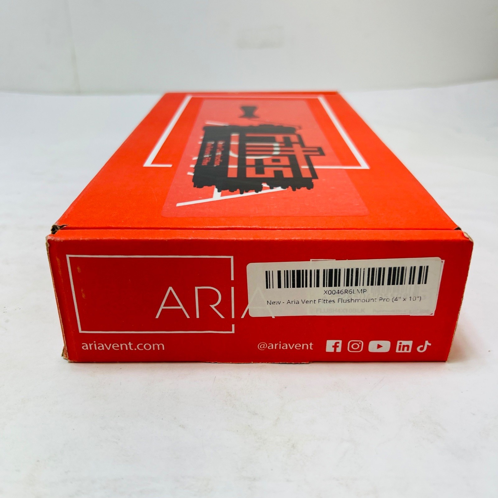 Aria Vent FLUSH4X10BLK Flushmount Pro 4" x 10" Black Floor Register - Photo 2