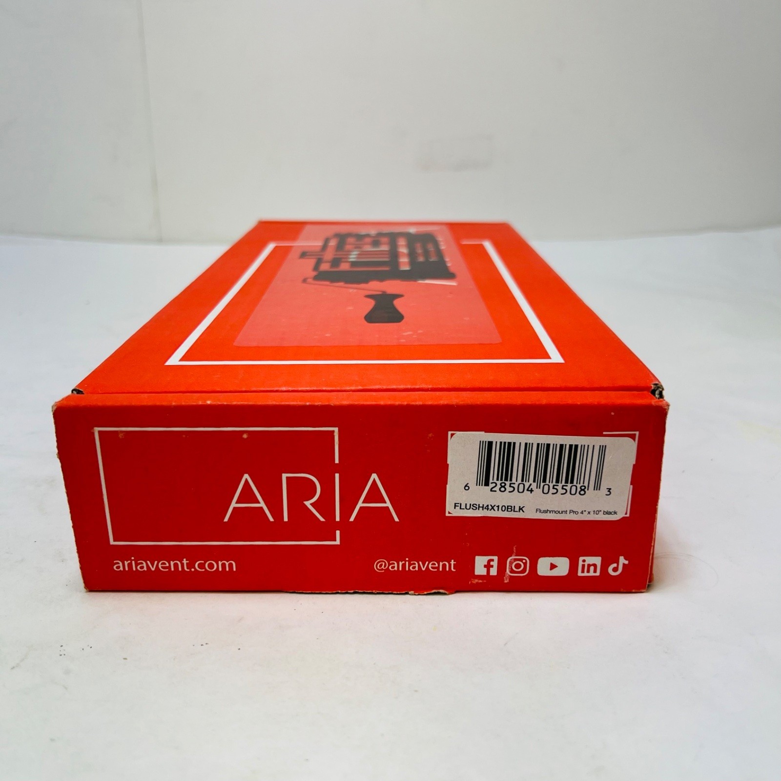 Aria Vent FLUSH4X10BLK Flushmount Pro 4" x 10" Black Floor Register - Photo 3